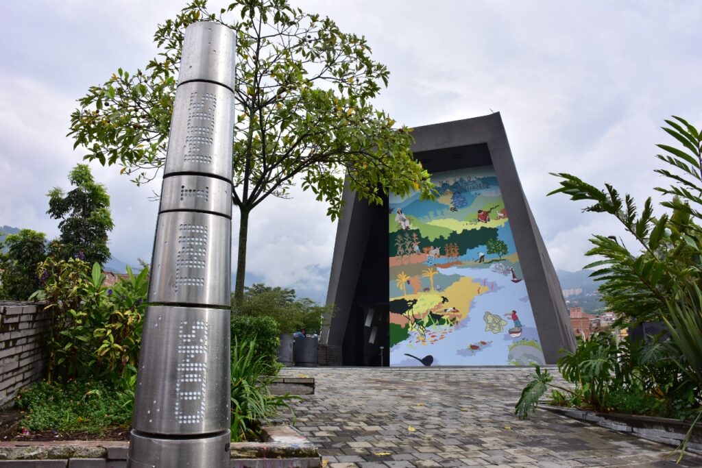 Exterior of Museo Casa de la Memoria in Medellín, Colombia