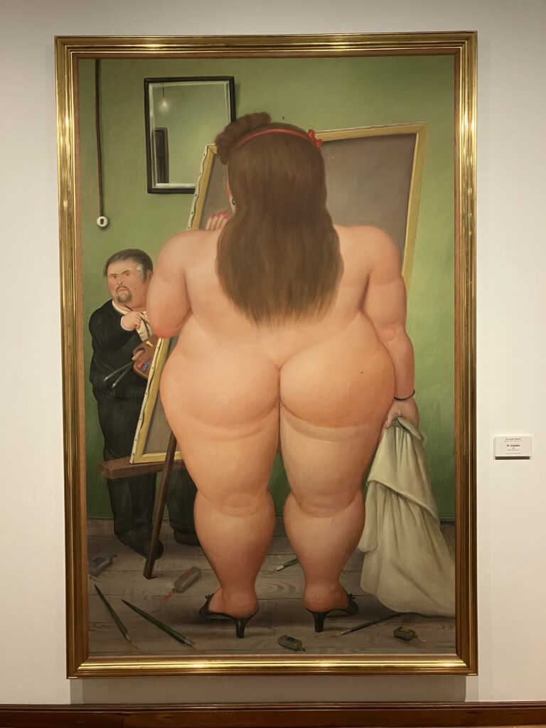 A painting by Fernando Botero at the Botero Museum in Bogotá, Colombia