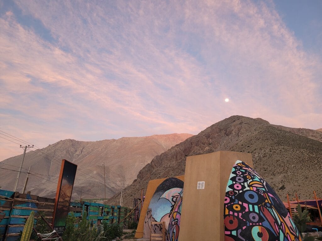 A beautiful view of mountains in Elqui Valley, Chile