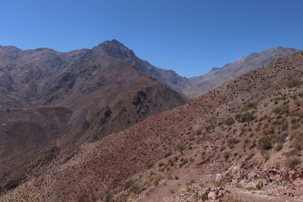 The dry mountainous landscape of Elqui Valley, Brazil