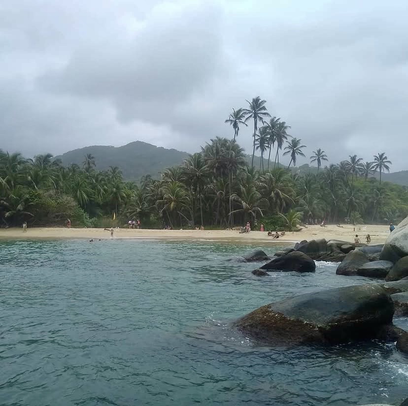 Facing the beach at Tayrona National Park