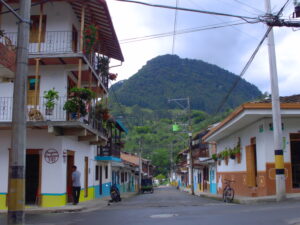 A street in Jardín, Antioquia, Colombia