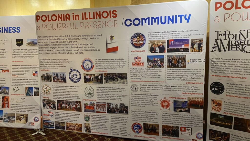 An infographic of the Polish community's presence in Chicago