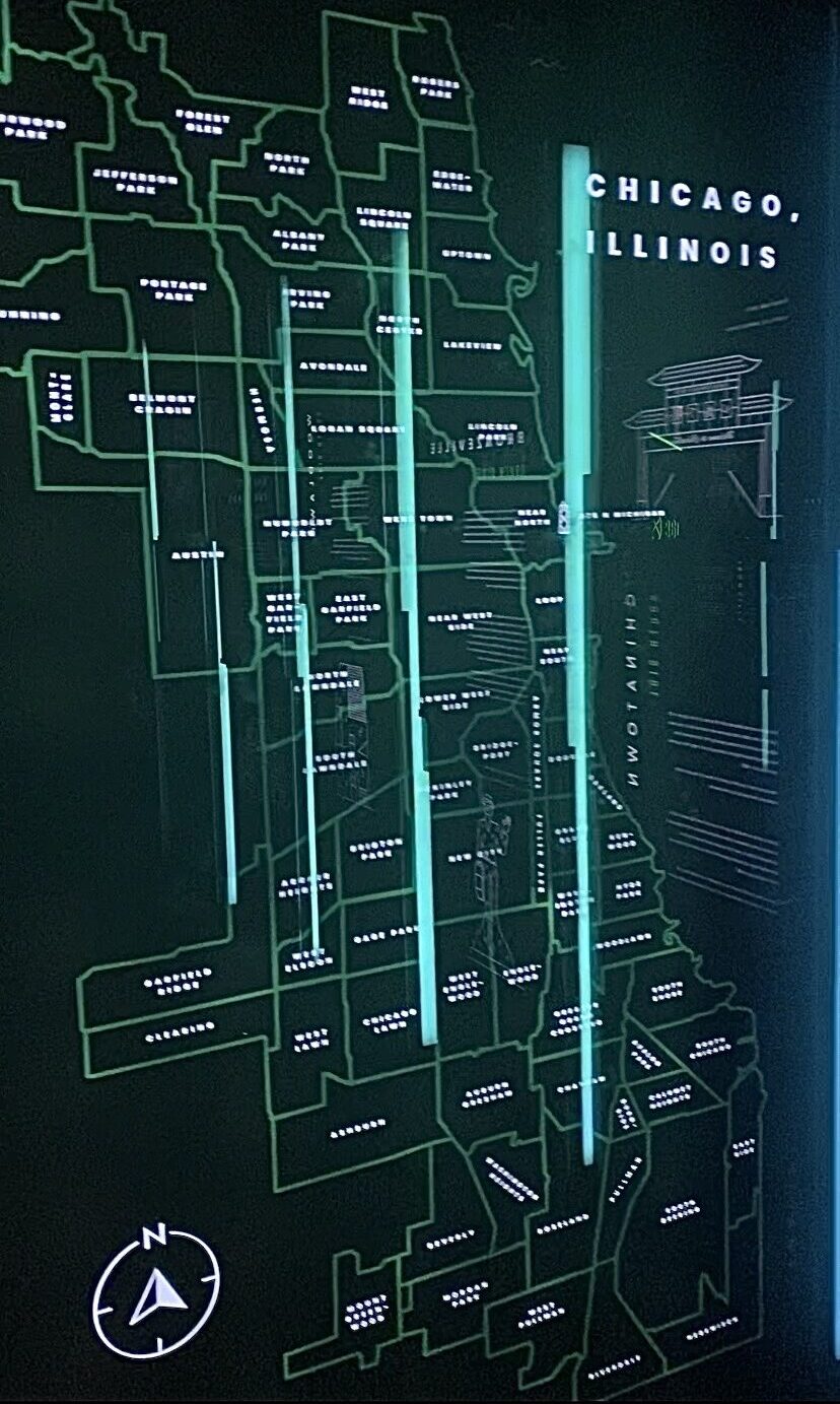 An infographic of the neighborhoods map of Chicago at 360 Chicago