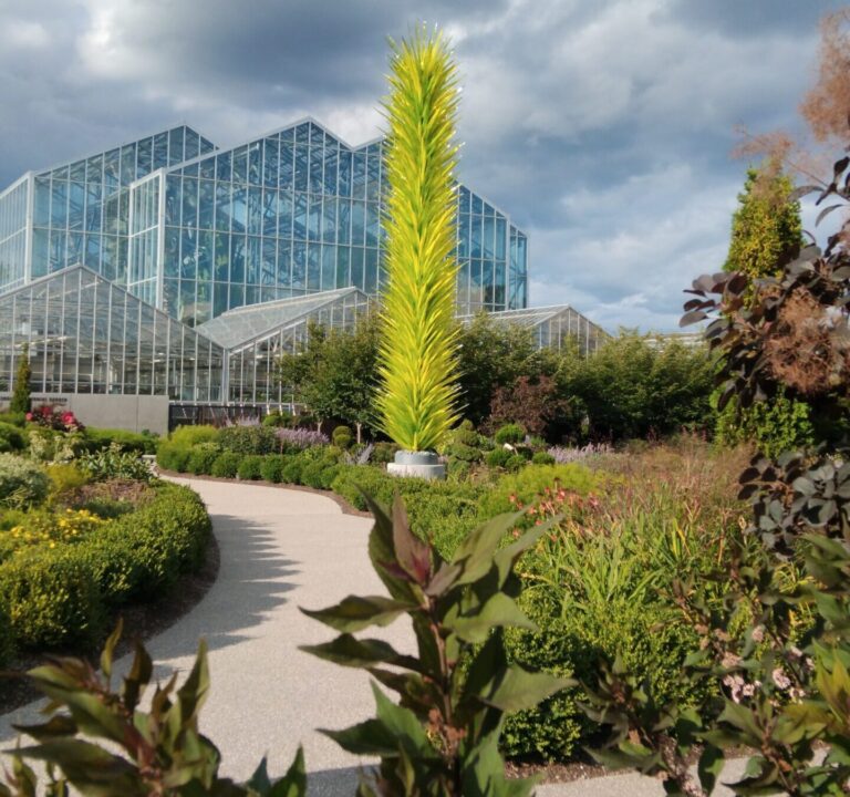 The exterior of Frederik Meijer Gardens & Sculpture Park