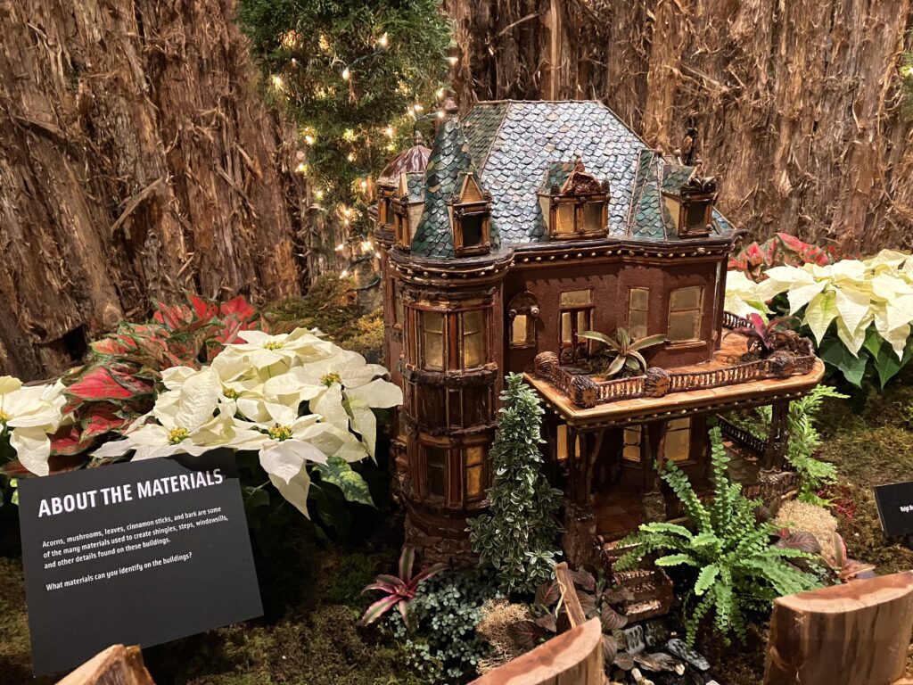 a tiny house built by hand for holiday season