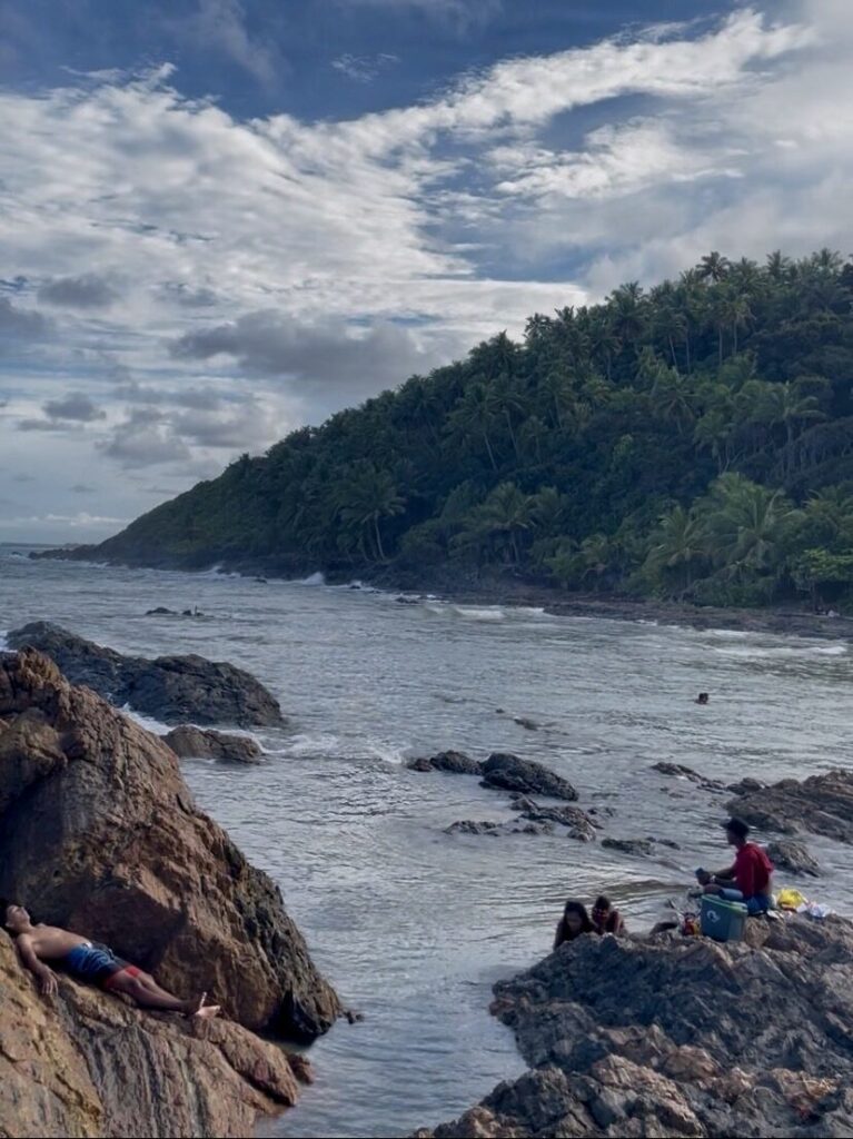 Prainha, a secluded beach in Serra Grande, near Itacaré, Brazil