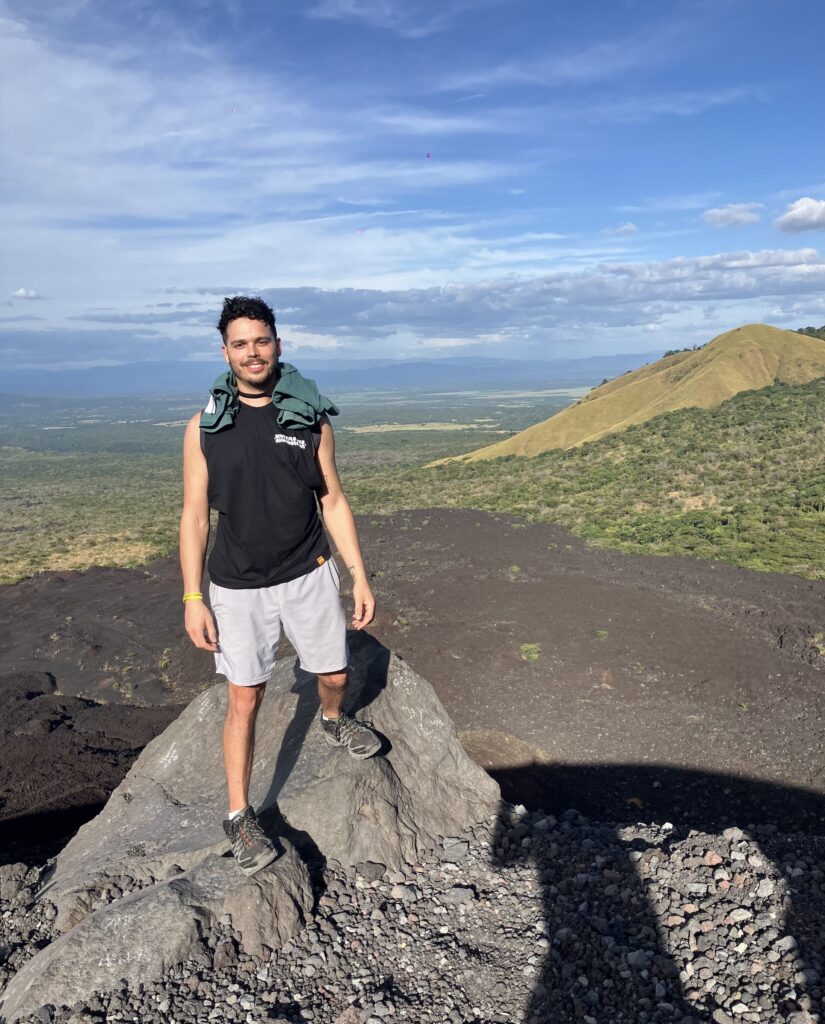 A view of former molton lava around Cerro Negro in Nicaragua